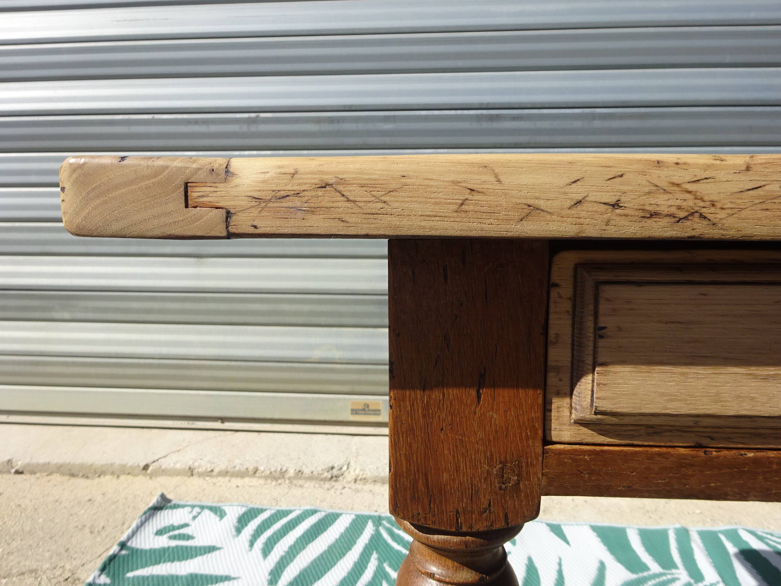 Rustic oak desk