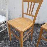 Ensemble 5 chaises bistrot dépareillées