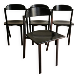 Série 4 chaises made in Italy Arclinea