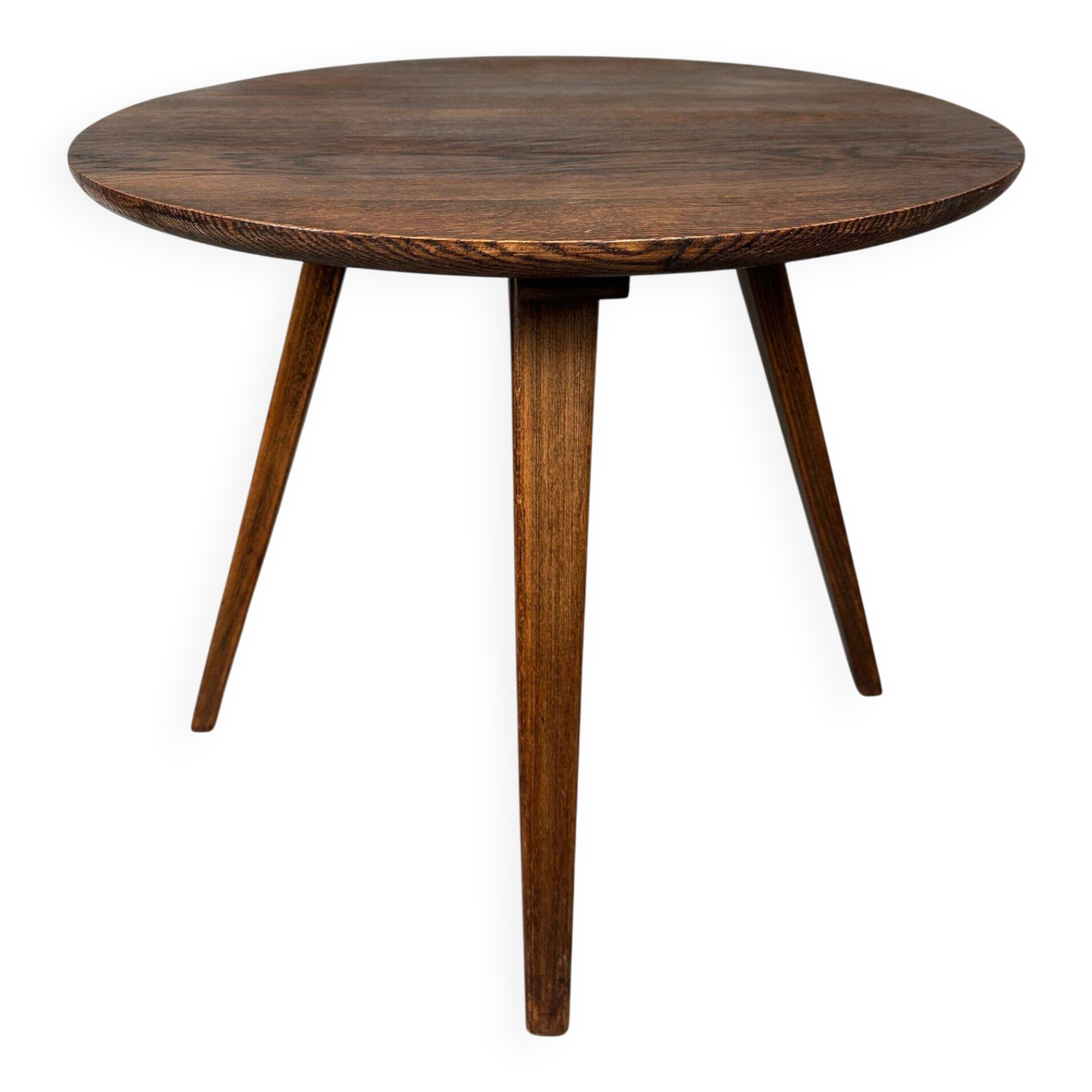Vintage 'japandi' side table – oak