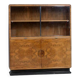Vitrine Art Déco attribuée à Jindřich Halabala, placage de noyer, années 1930, Tchécoslovaquie