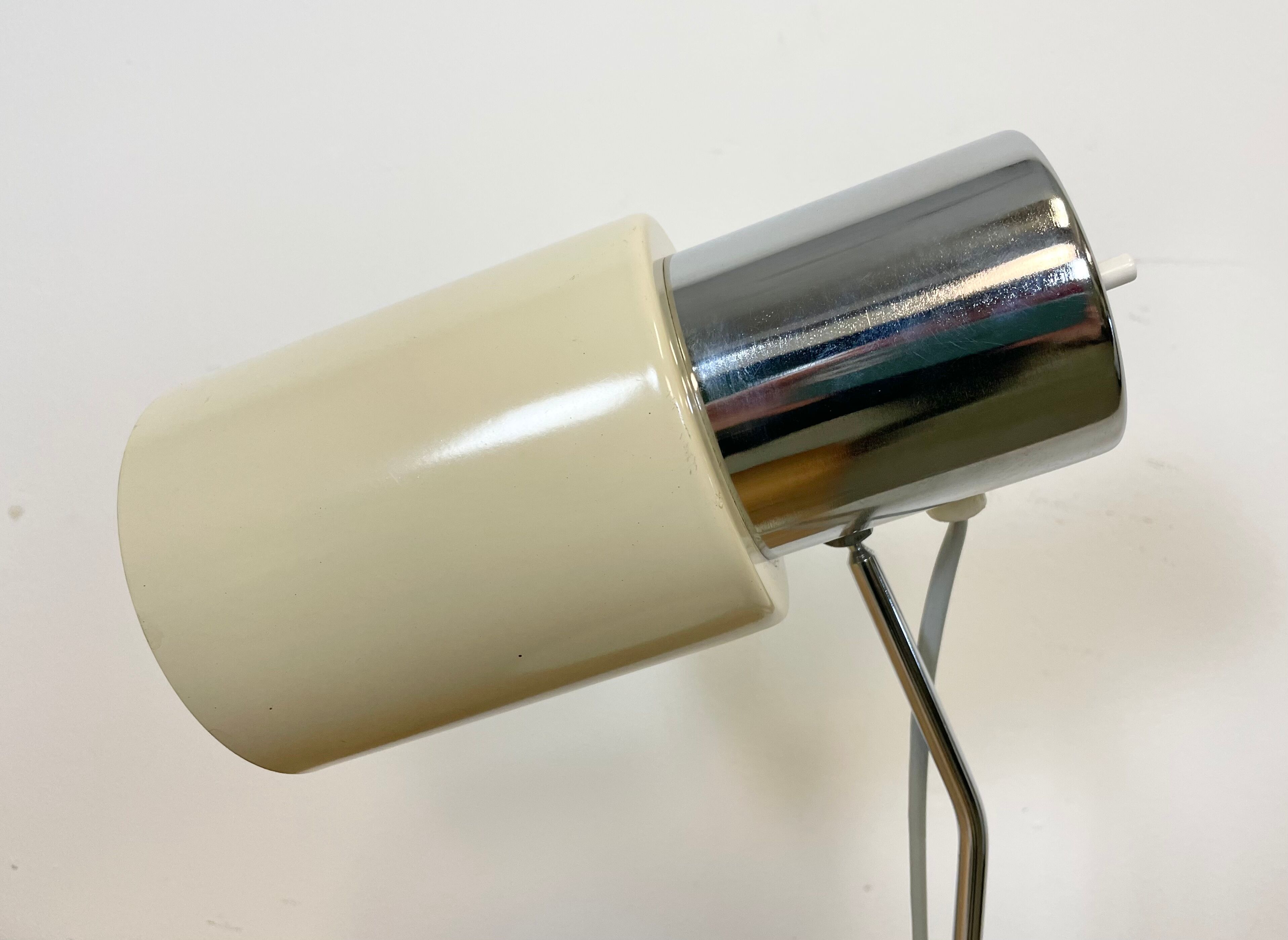 Beige table lamp by Josef Hurka For Napako, 1970s