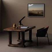Table Art déco en chêne – France, années 1930–1940