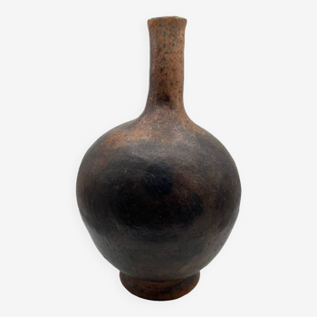 Old terracotta pottery jar