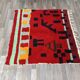 Handmade colorful wool Berber rug 200cmx200cm