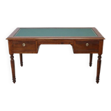 Antique Desk In Walnut, Italy Mid 19th Century, Restored