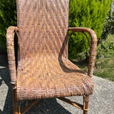 Rattan armchair from the 60s