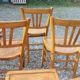 9 wooden bistro chairs, Luterma style