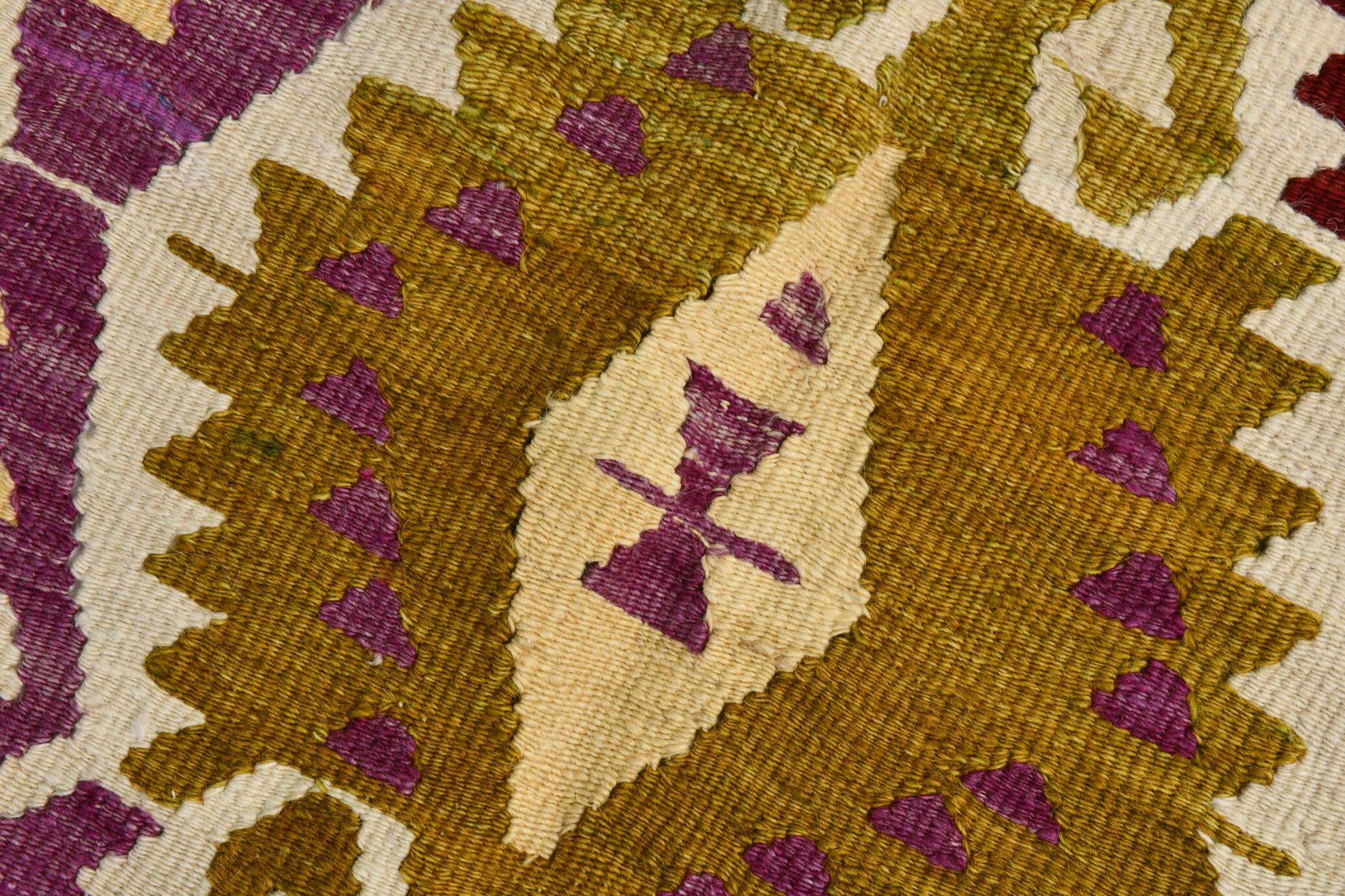 5x8 Geometric Handmade Wool Persian Kilim Rug, 171x260Cm