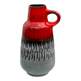 Vase Carstens Tönnieshof 1532-34 in red and grey fat lava ceramic – 1960s