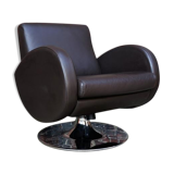 Chocolate leather design chair