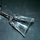 Set of 8 cerdagne wine glasses in cut crystal from saint louis h13cm