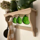 Antique wooden wall shelf