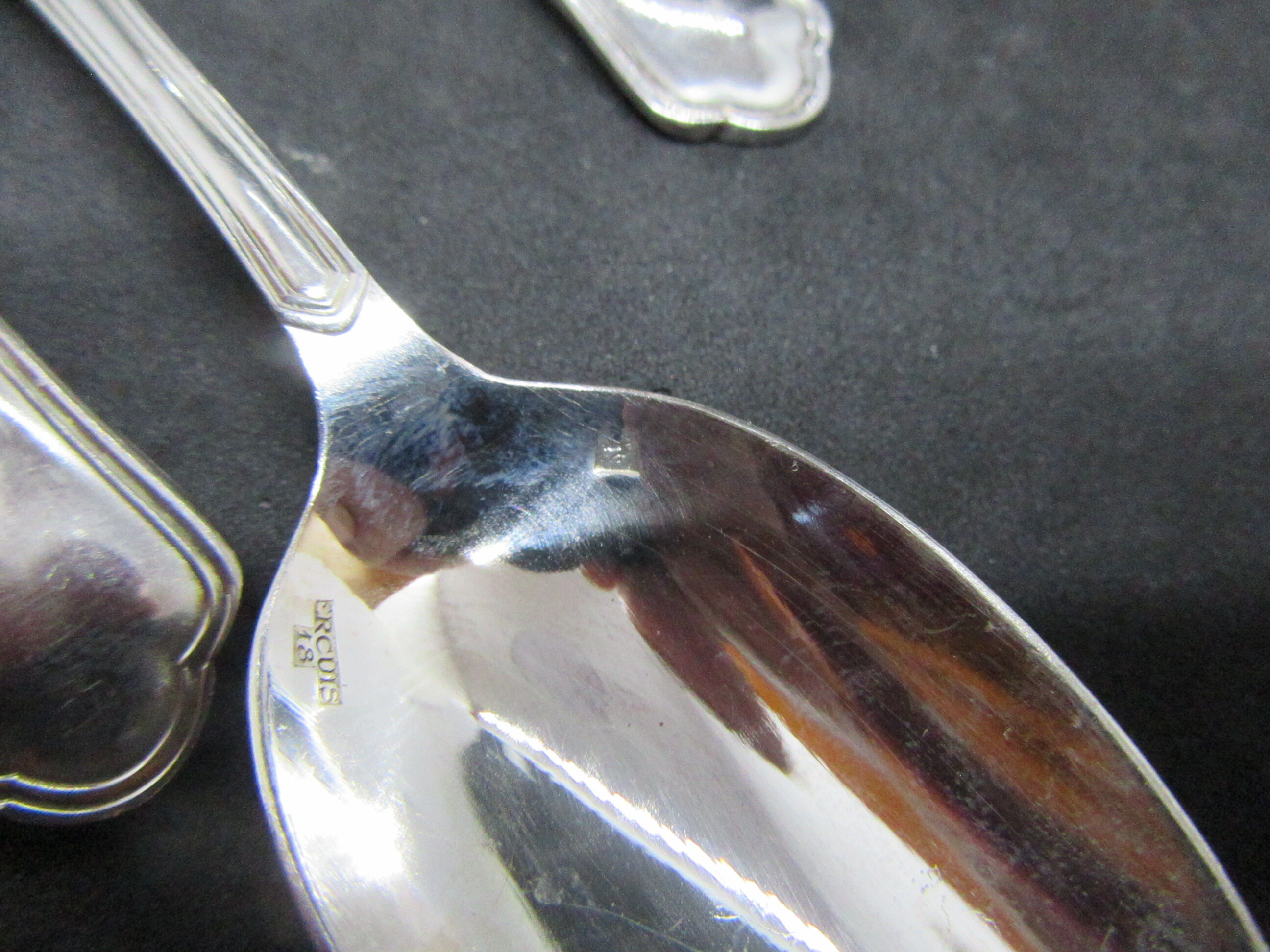 Teaspoons or tea metal argente- ercuis - model contours victoria-