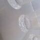 Serie 5 verres Daum cristal filigrané