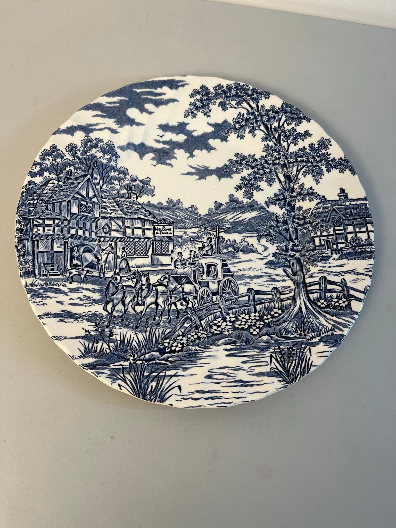 6 flat plates vintage Myott Meakin