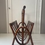 Rattan magazine holder