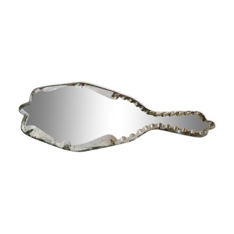 Beveled hand mirror 30x12cm