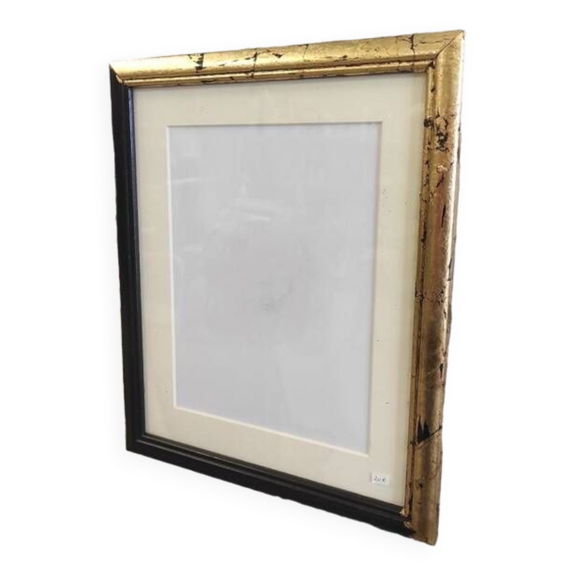 Black frame and gold leaf