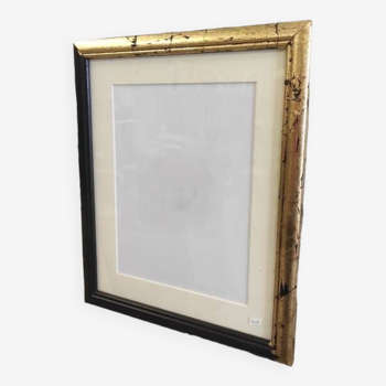 Black frame and gold leaf