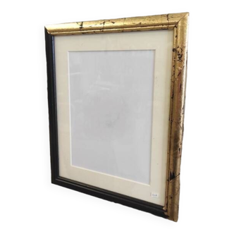 Black frame and gold leaf