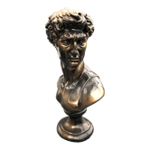 Buste en plâtre imitation bronze de David