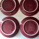Set of 4 Apilco Bordeaux coffee cups