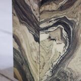 Octagonal coffee table in Cipollino Italian marble, 1980