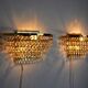 Regency sconces pair, cut crystals, Spain, 1980