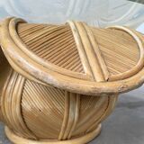 Vivai del sud “flower” rattan coffee table