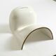 White stool by Winfried Staeb from the 1970s for the Form + Life Collection