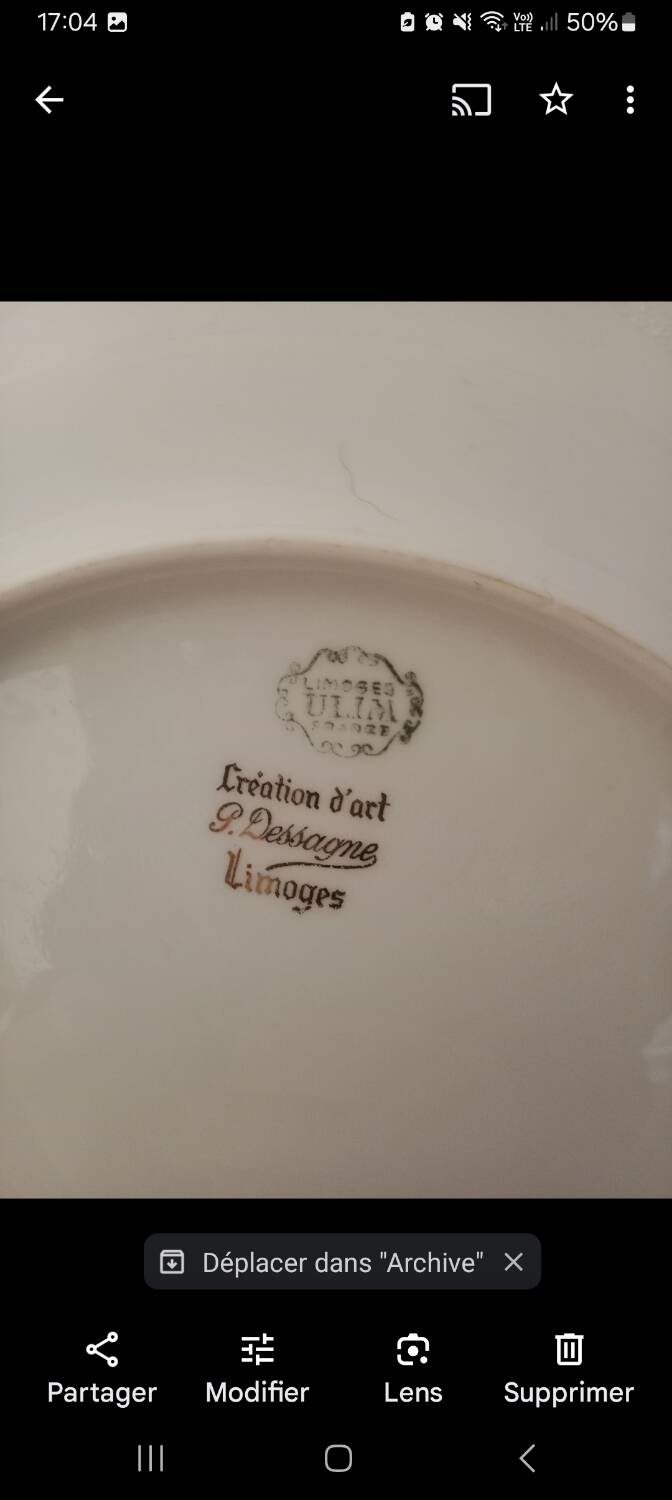 Dessert presentation plate