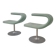 Set of 2 Bla Station Innovation C Swivel Chairs by Fredrik Mattson, Sweden