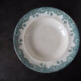 Set de 4 assiettes creuses Longwy, modèle Château