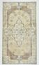 4x7 Light Yellow and Brown Persian Rug, 114x204Cm