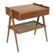 Scandinavian teak and oak bedside table, Sweden, 1960