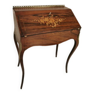 Sloping desk in Louis XV style marquetry