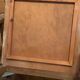 Scandinavian old wooden armchair