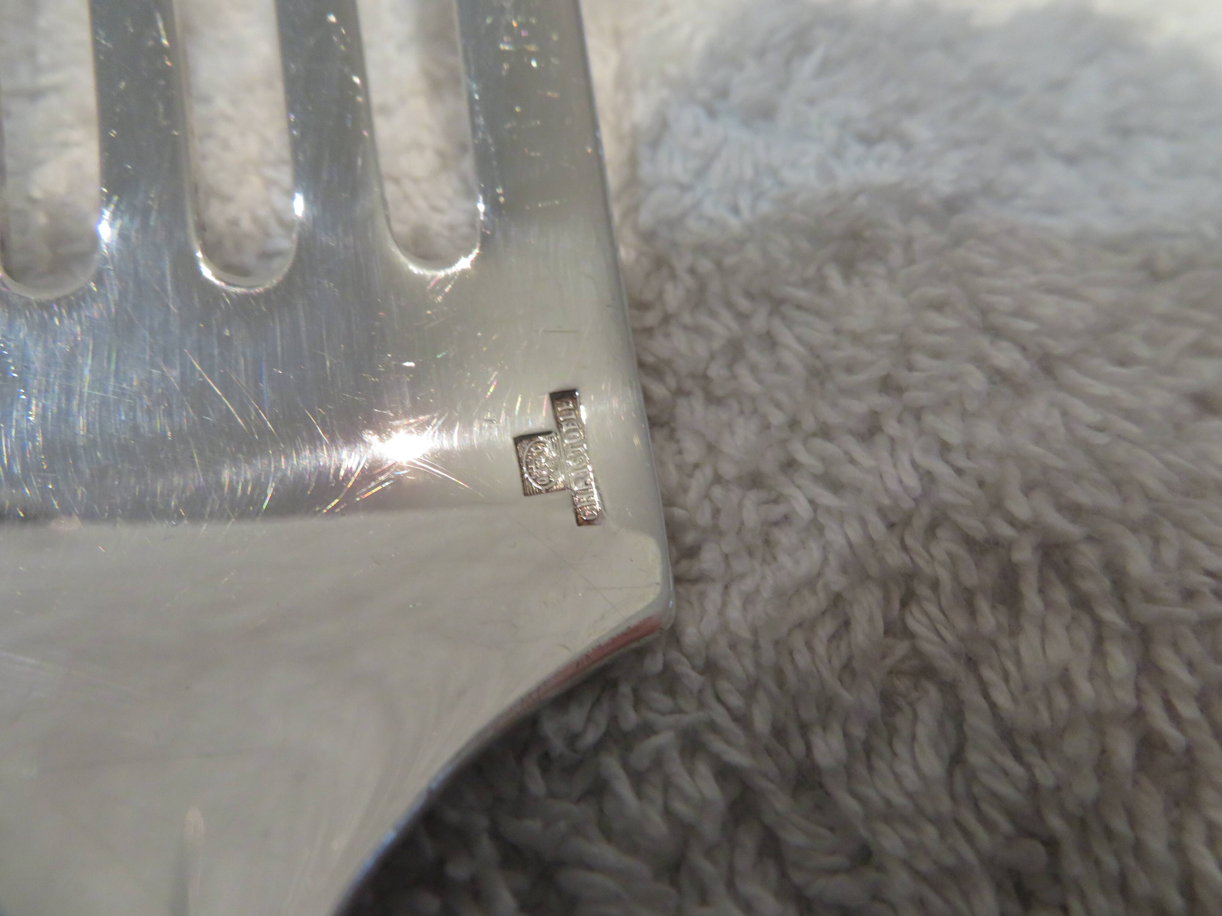 Christofle Concorde silver-plated fish serving fork