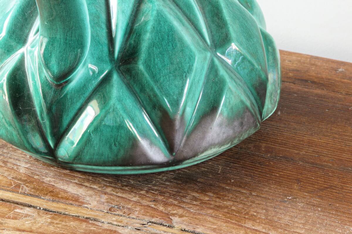 Art Deco ceramic pitcher, signed Alexandre, Belgium.