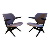 Paire de fauteuils Louis Van Teeffelen pour Webe