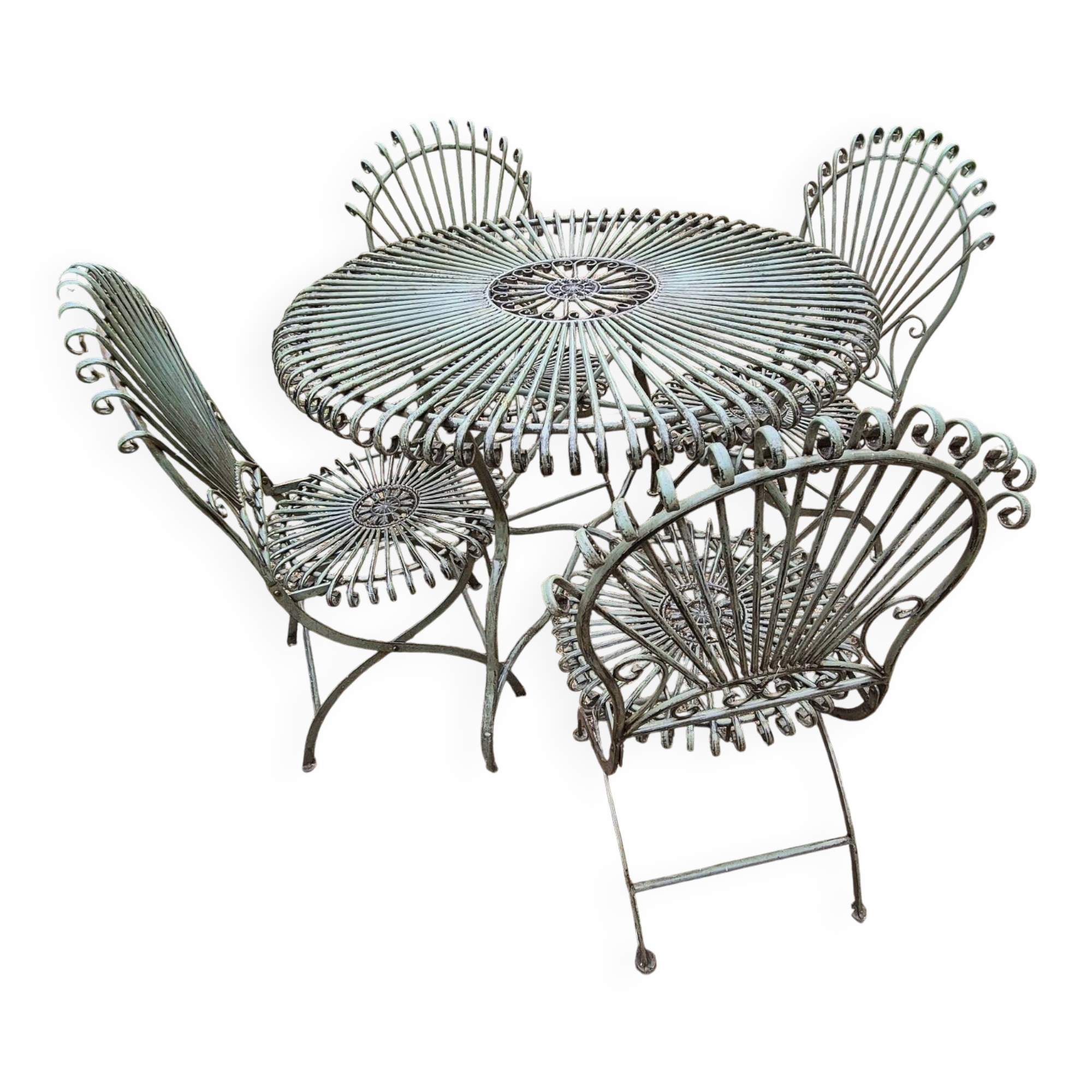 Salon de jardin fer forgé