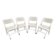 Set of 4 folding metal chairs from the 80s/90s.