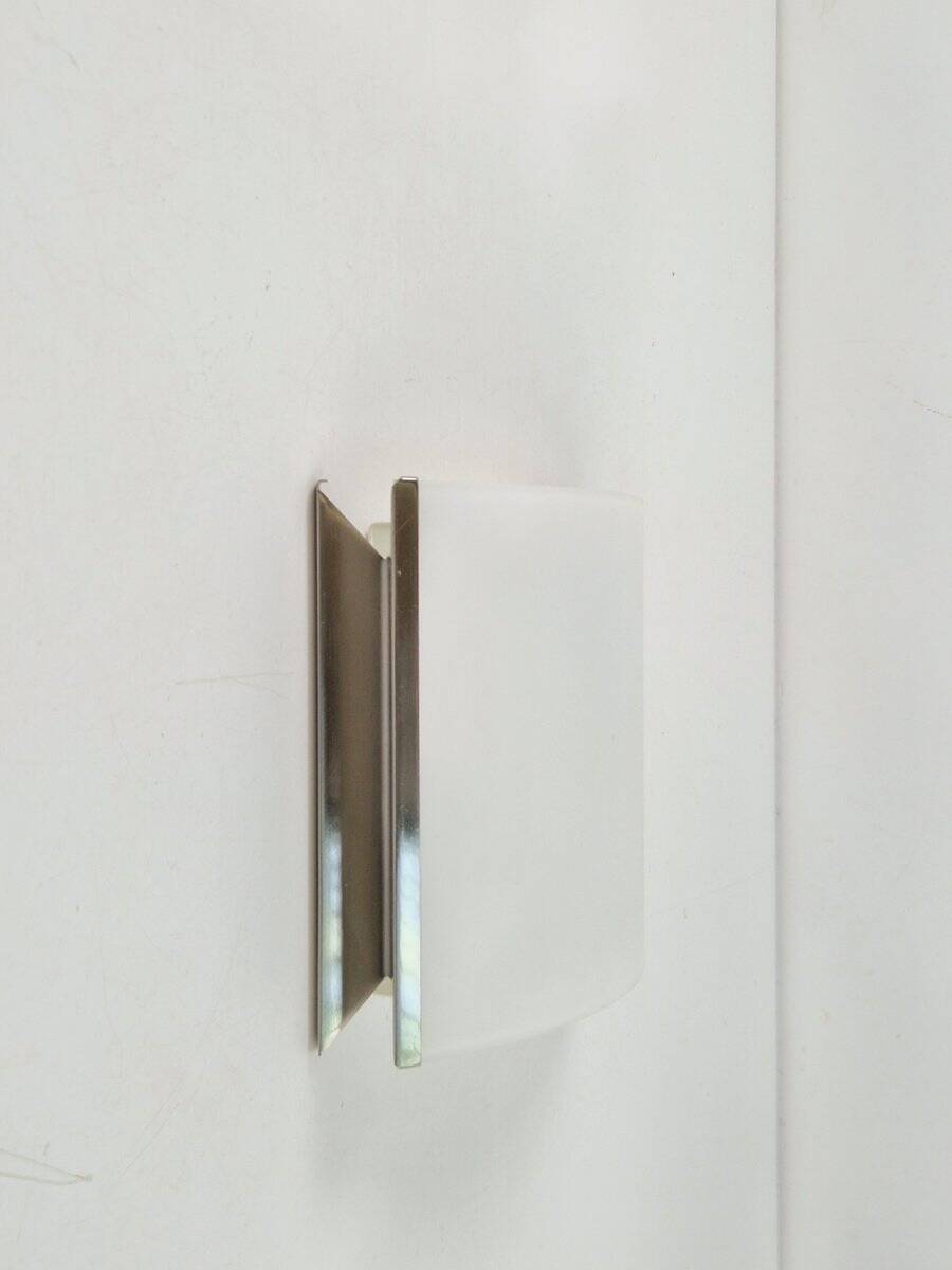 Tecla Wall Lamp in Opaline Glass from Panzeri, 1980s