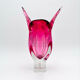 XXL Vase Josef Hospodka Chřibská Bohemian Crystal Rose 60s