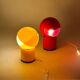 Paire de lampes Space Age italiennes Gagiplast en plastique années 70