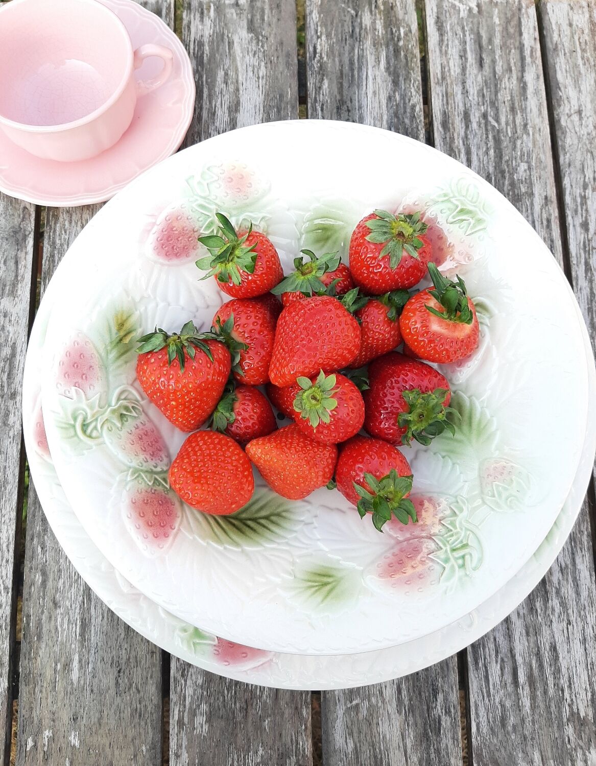 Strawberry plate and slip drainer Salins