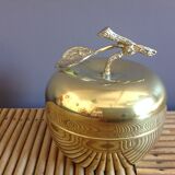 Apple trinket bowl brass