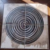 Wood and ceramic coffee table