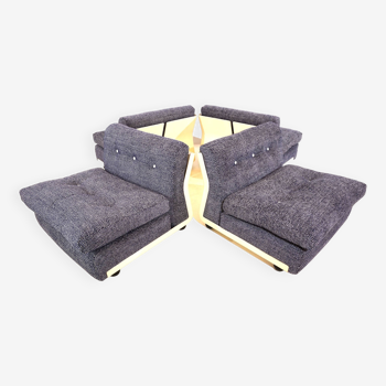 Set of 4 C&B Italia Amanta lounge chairs by Mario Bellini